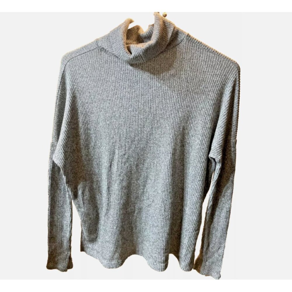Aerie Grey Ribbed Turtleneck Size XS